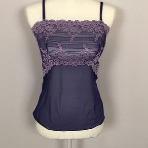 Lavender see-through night shirt or tank. Size L
